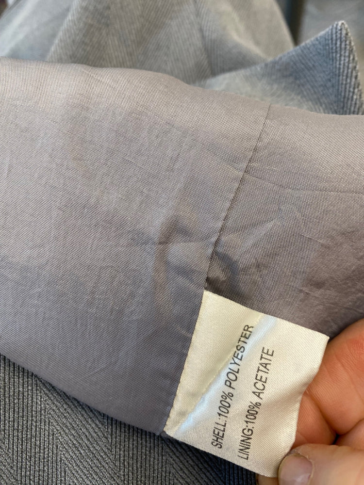 Fabulous Patsy Seddon Phase Eight vintage Y2K Suit UK10 Jacket uk12 trousers Grey BT001