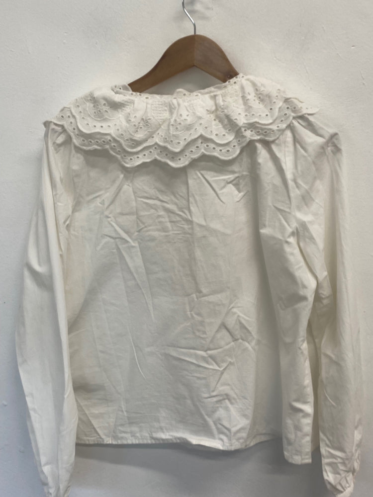 Fabulous Selected Femme Blouse UK10 White frill CM007