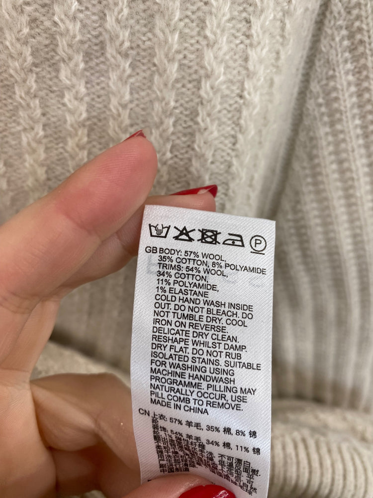 Classic Reiss Millerson Cream Jumper UK XL KS002