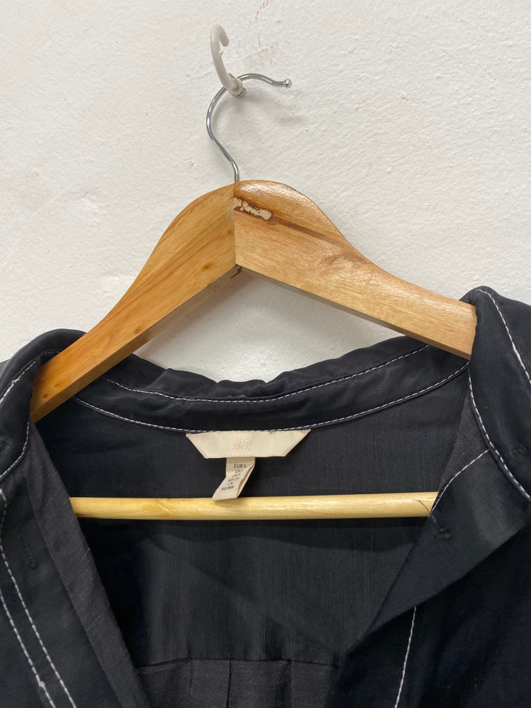 Fabulous H&M oversized Huge kimono Shirt UK S Black CM007