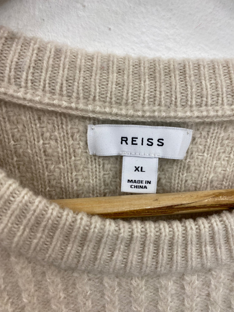 Classic Reiss Millerson Cream Jumper UK XL KS002