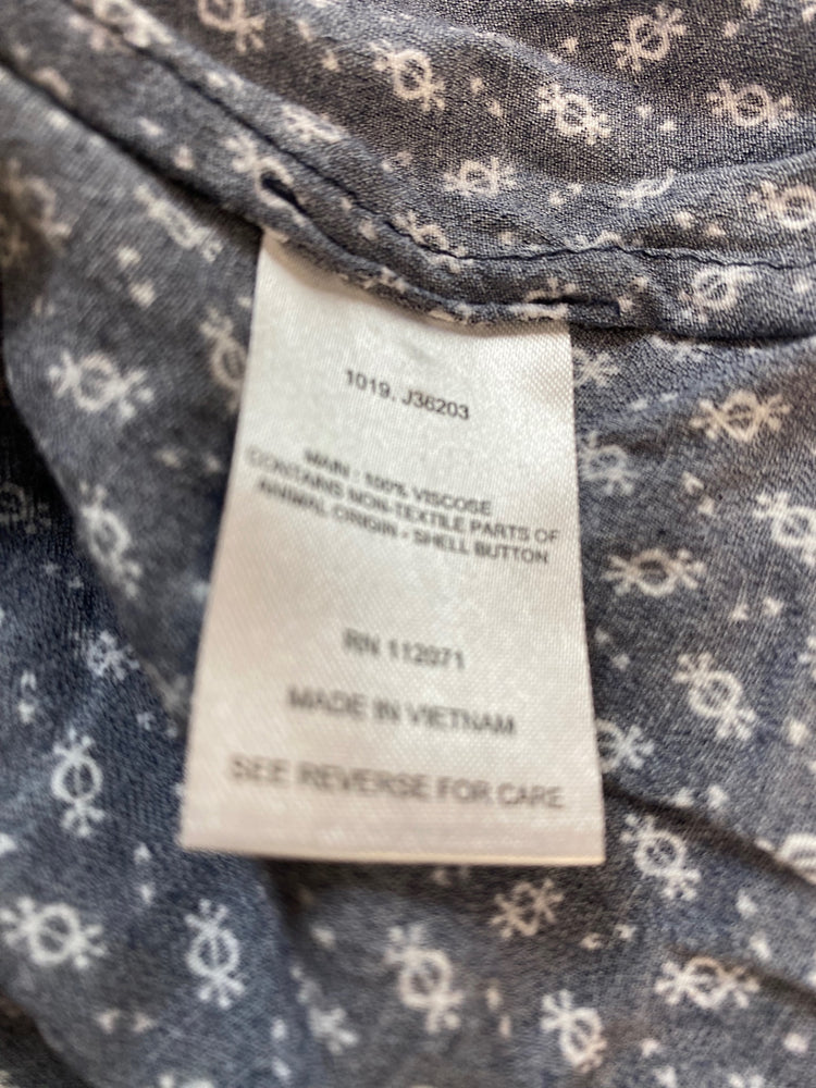 Fabulous Jigsaw Smock swing patterned Dress UK12 Navy Classic DC433