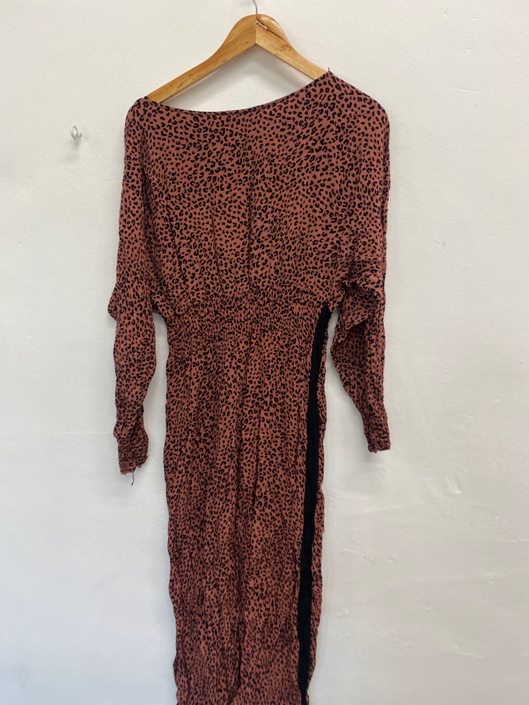 Fabulous Marks & Spencer Dress UK10 Mauve leopard SC007