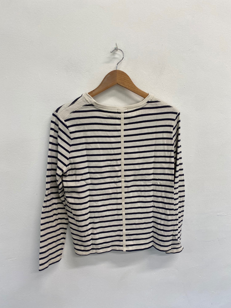 Fabulous Jigsaw Jumper UK M Cream navy DC433