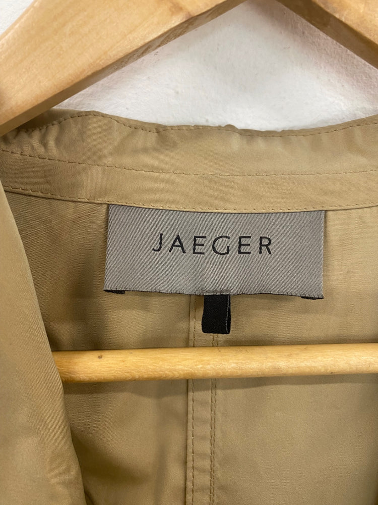 Fabulous Jaeger Sandy Beige Trench Mac UK14 DC433