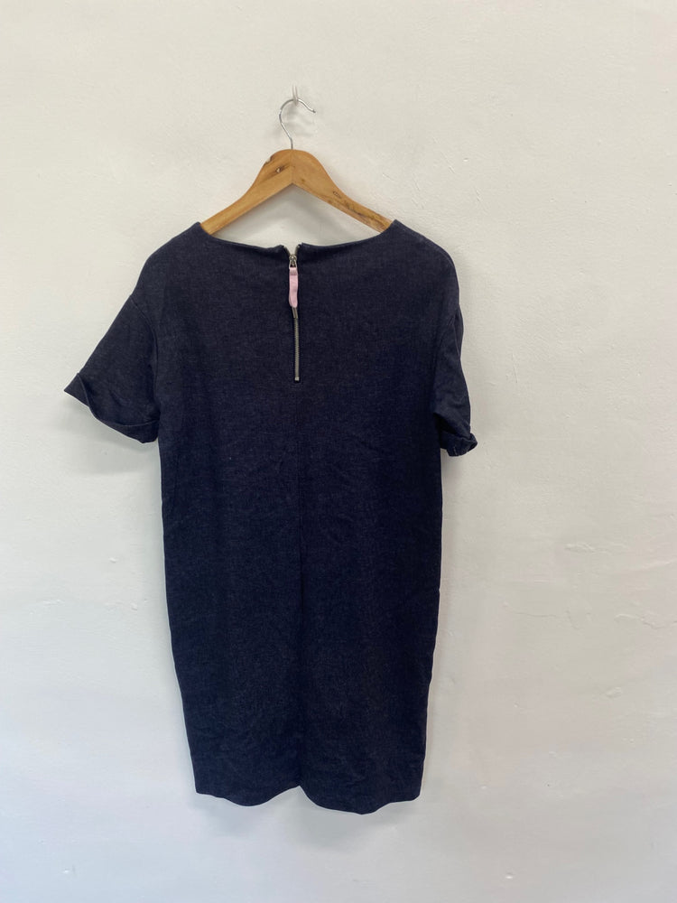 Fabulous Numph Dress UK M Dark Blue midi SC007