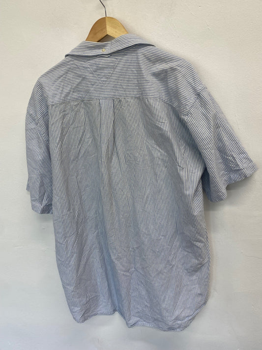 Fabulous Tommy Hilfiger Shirt UK XXL Blue and white striped cotton SB001