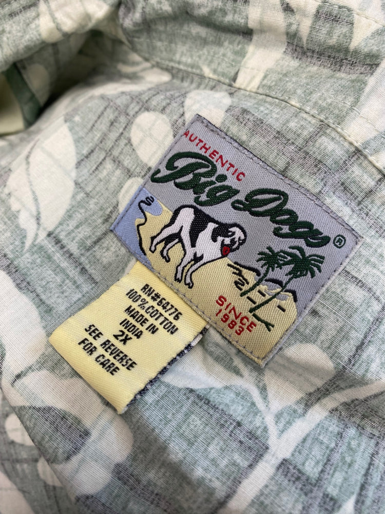 Fabulous Big dogs Shirt UK XXL Green Hawaiian SB001