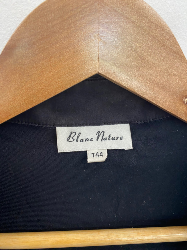 Fabulous Blanc Nature Black Lace Panel Blouse UK16 NR001