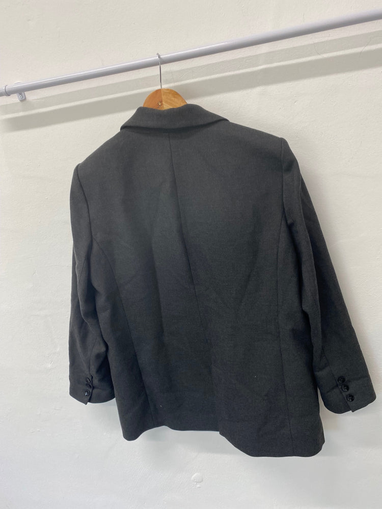 Fabulous Mint Velvet oversized Blazer UkL Dark Grey LB010