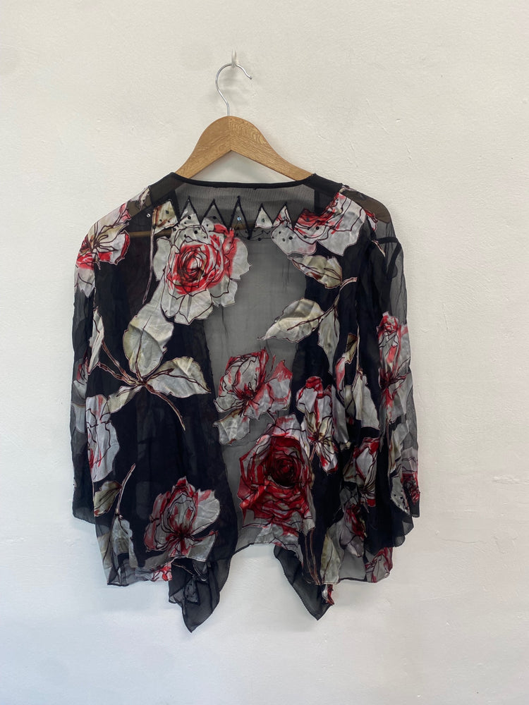 Fabulous Chesca Kimono One size Black floral NR001