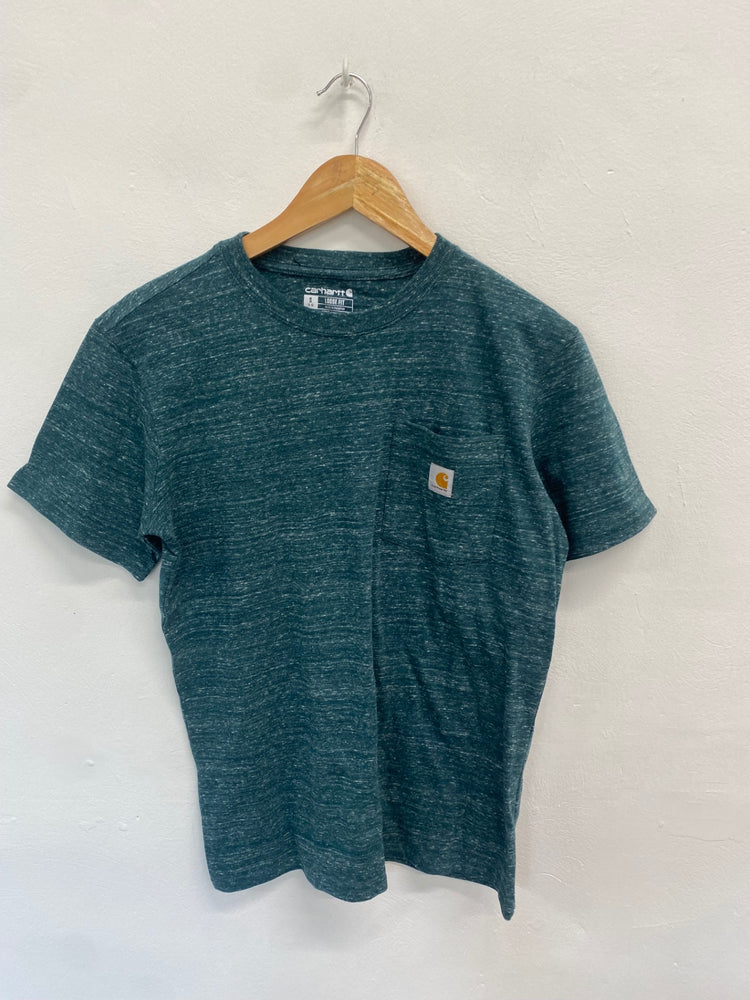 Classic carhartt T-Shirt UK S Teal loose fit PM002