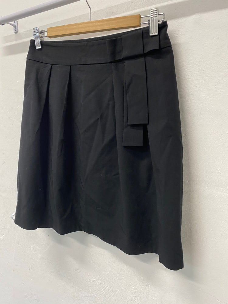 Fabulous Whistles mini Skirt Uk8 Black Bow detail SN005