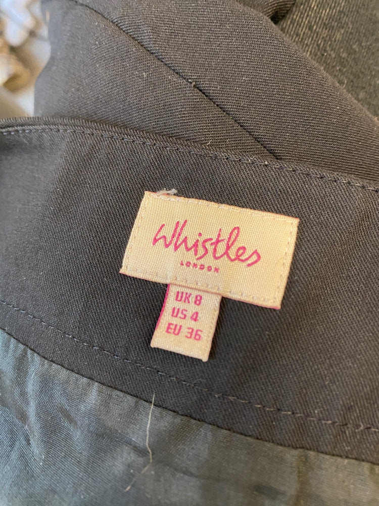 Fabulous Whistles mini Skirt Uk8 Black Bow detail SN005