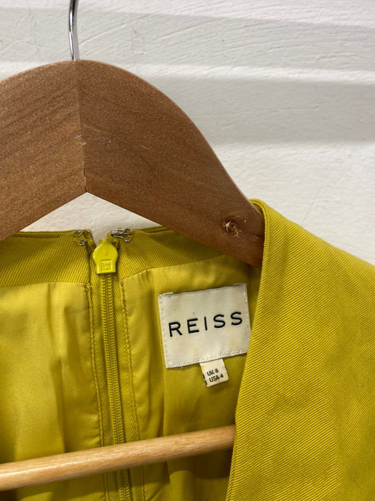 Fabulous REISS occasion event Dress Uk8 Yellow SN005