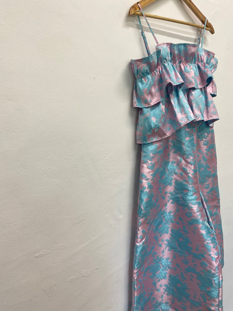 Fabulous ASOS Occasion Jumpsuit UK12 Pink & Blue Stunning AR001