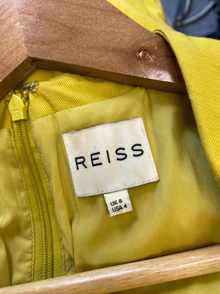 Fabulous REISS occasion event Dress Uk8 Yellow SN005