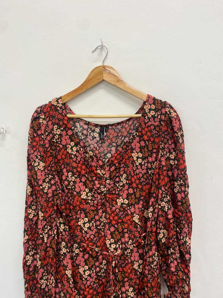 Fabulous Nobody’s child Dress UK18 Multicolor pink tie waist NKS01