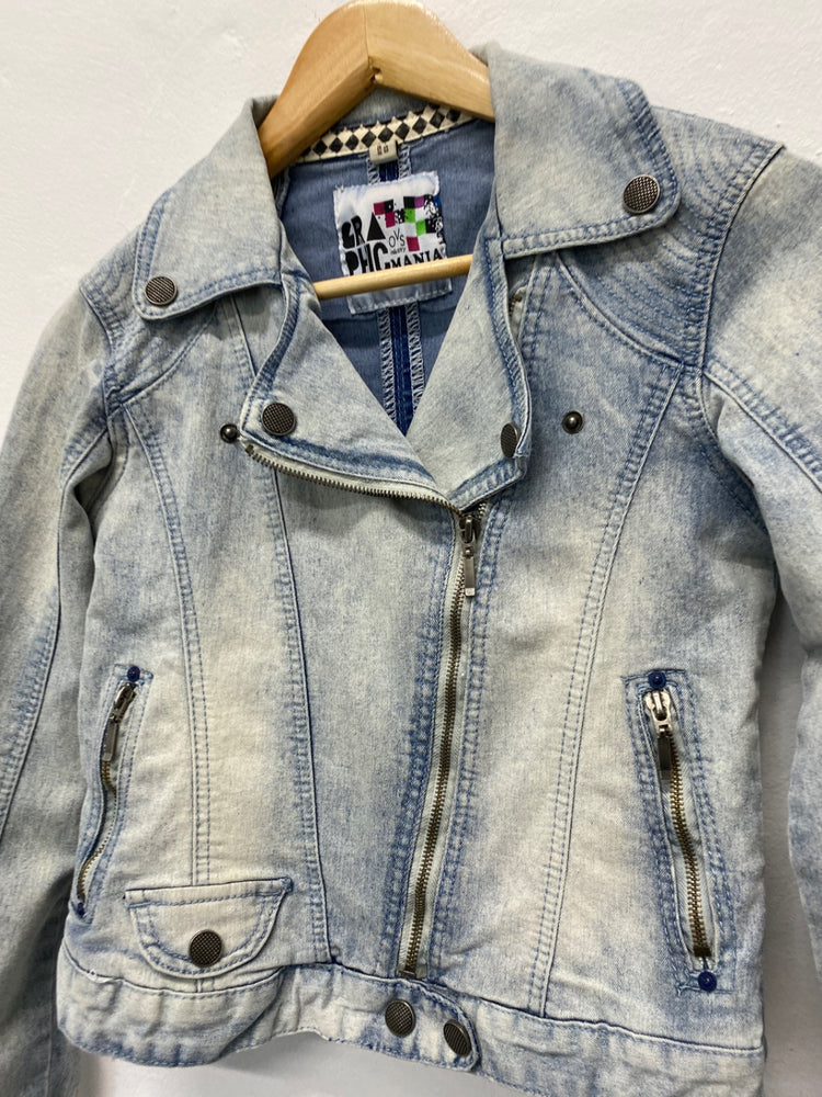 Fabulous GraPhicmania Denim Jacket Age 12-13 Light Blue KB001