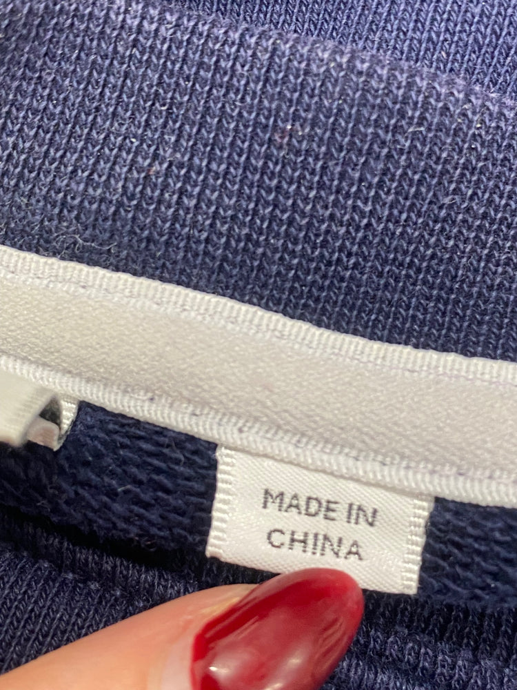 Classic Lacoste Sweater UK L Navy blue casual KB001