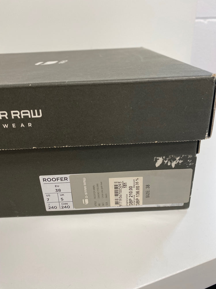 Fabulous G Star Roofer biker leather Boots UK5 Black KB001