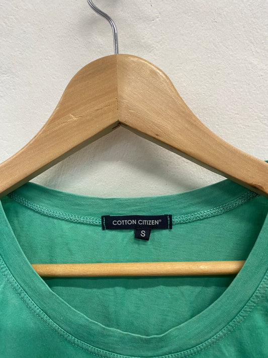 Fabulous COTTON CITIZEN T-Shirt UK S Green KB001
