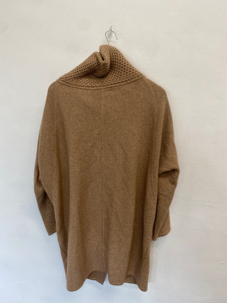 Fabulous Ella by viyella Longline cardigan UK M Beige KB001