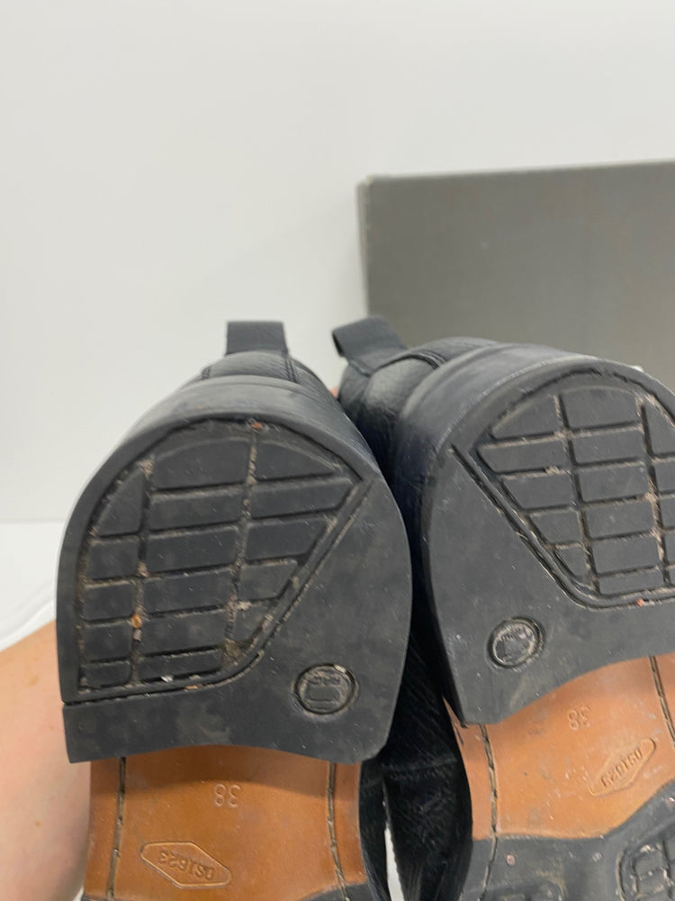 Fabulous G Star Roofer biker leather Boots UK5 Black KB001