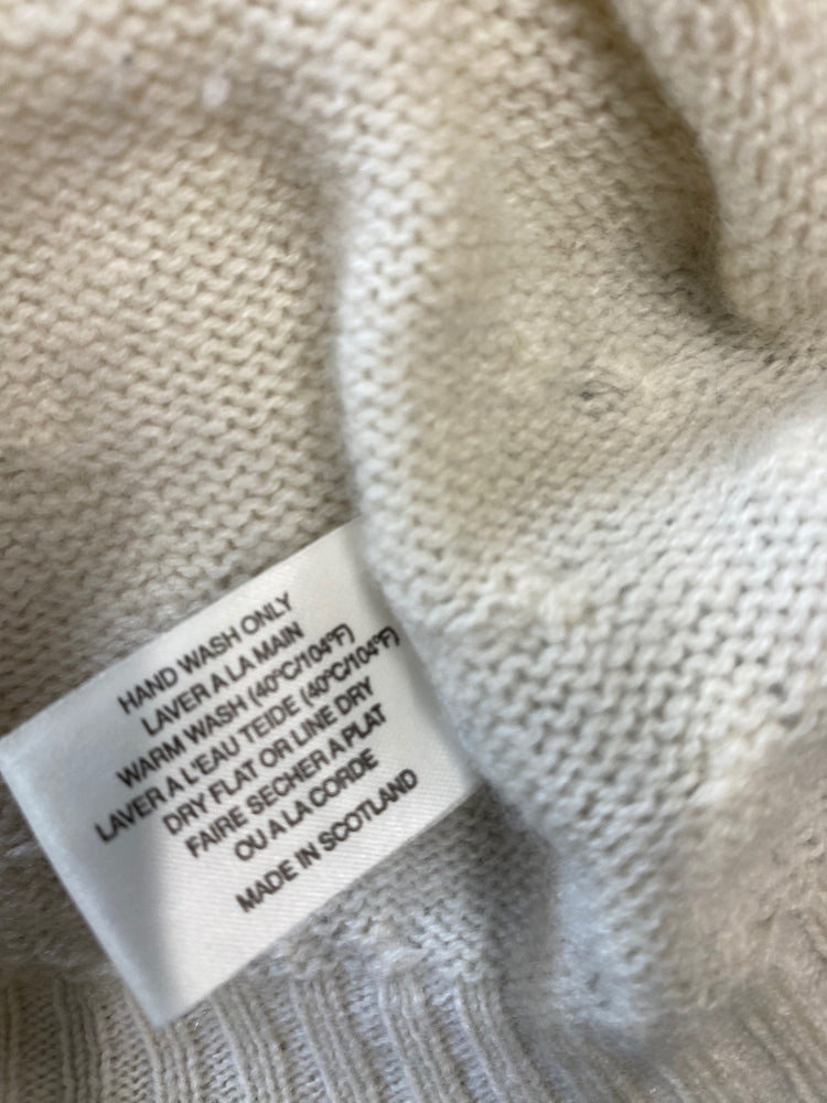 Fabulous Hawick Cashmere cream patterned Jumper UKS Cream KB001