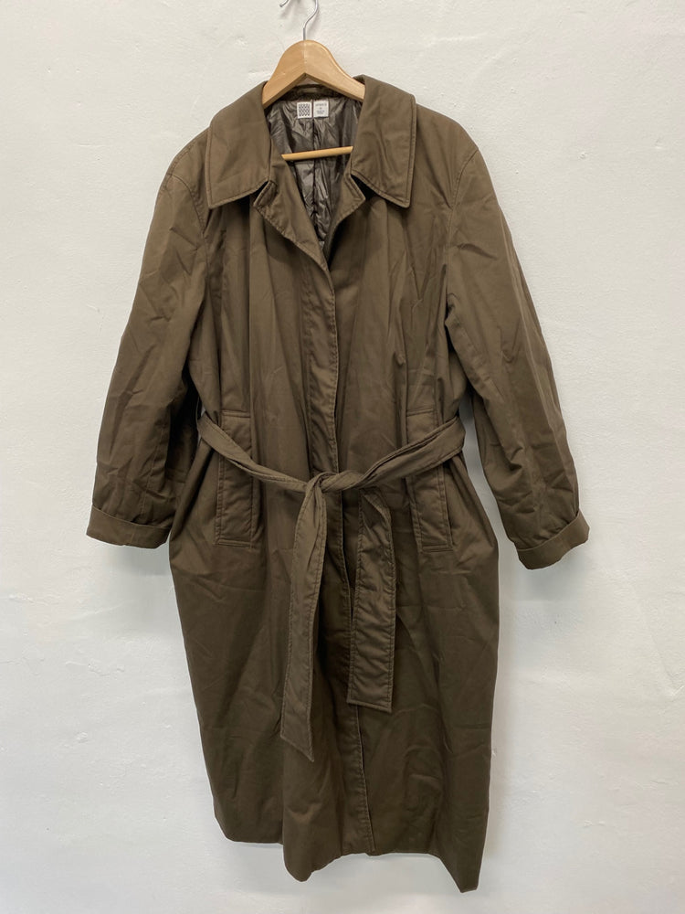 Fabulous UNIQLO U oversized Trench Coat UkM Brown KB001