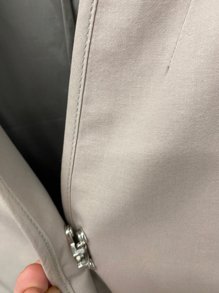 Fabulous PRINGLE Scotland smart midi coat UK10 Beige & Grey KB001