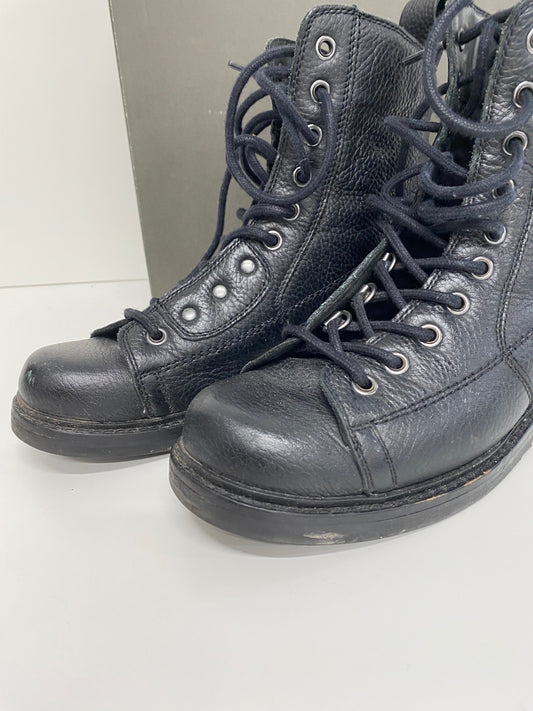 Fabulous G Star Roofer biker leather Boots UK5 Black KB001