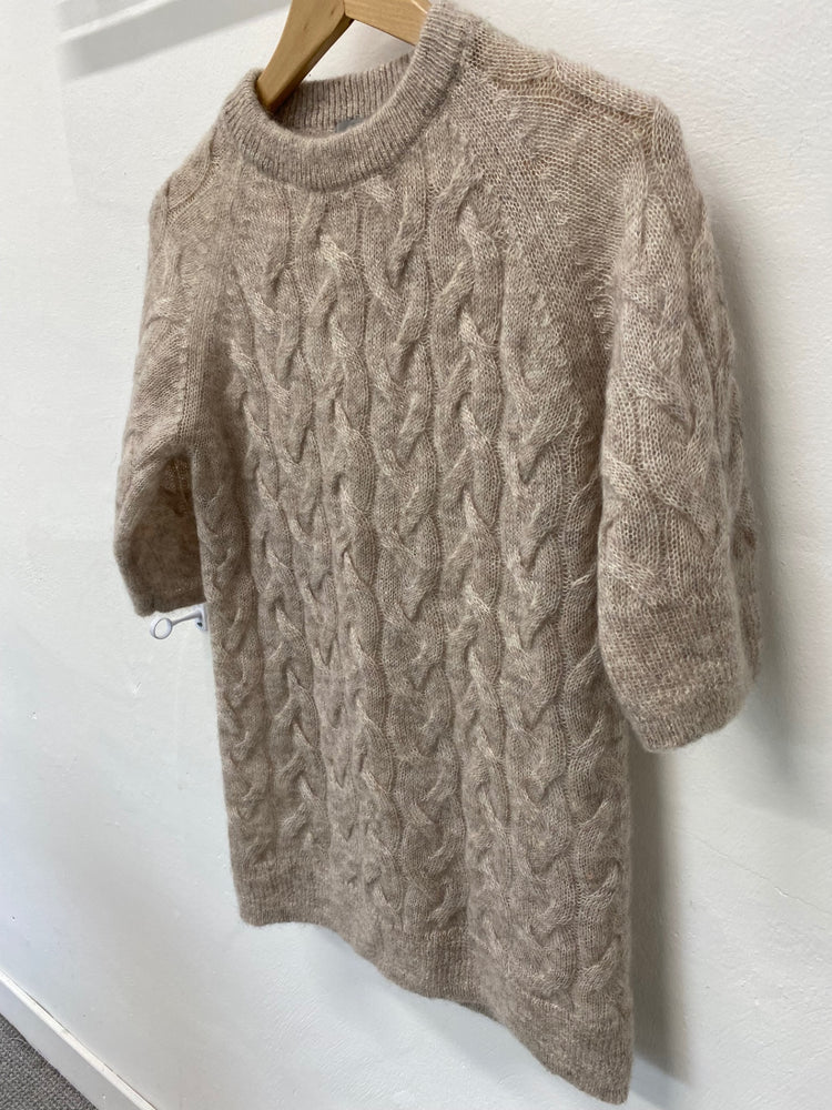Fabulous COS mohair blend lightweight Sweater UkXS Beige Brown KB001