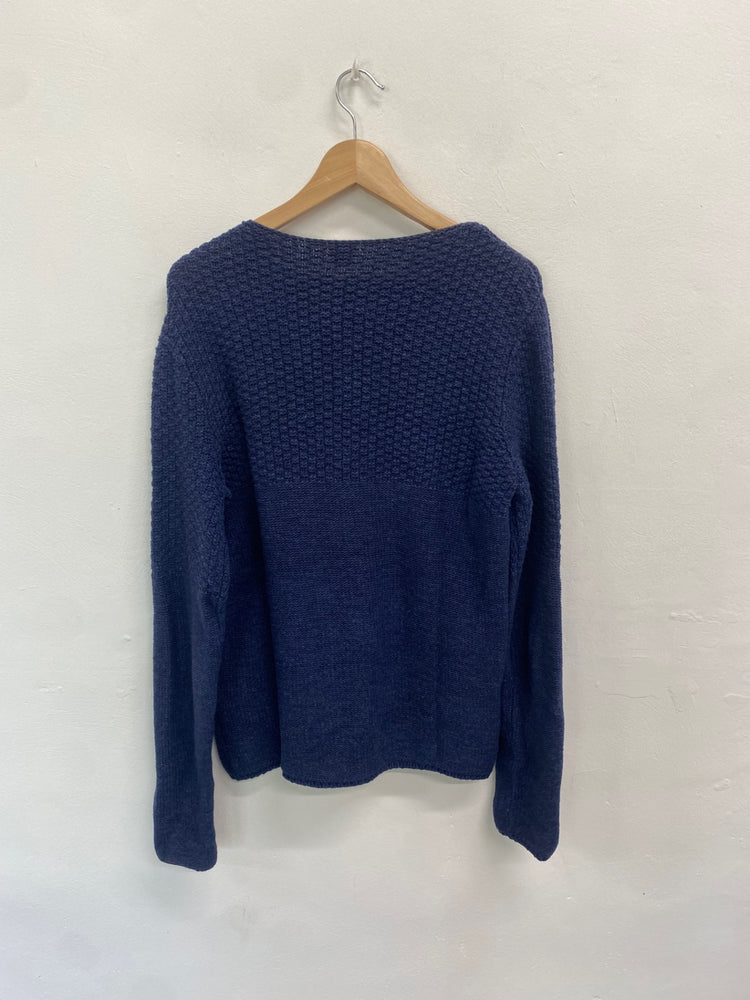 Classic Hugo Boss Sweater UK M Navy knit KB001
