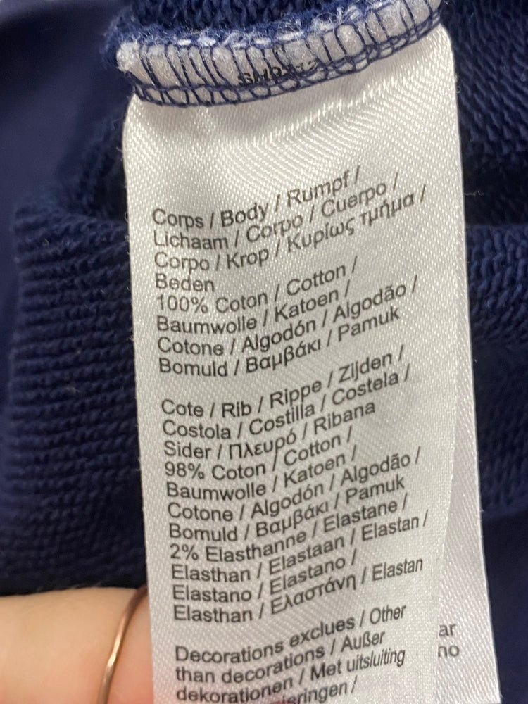 Classic Lacoste Sweater UK L Navy blue casual KB001