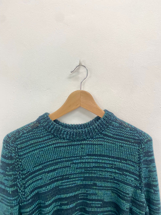 Fabulous Uniqlo U Sweater knit UK XS Dark Green KB001