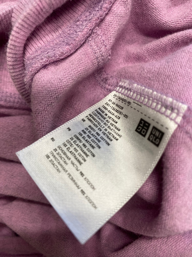 Fabulous Uniqlo Jumper UK M Lilac cotton casual KB001