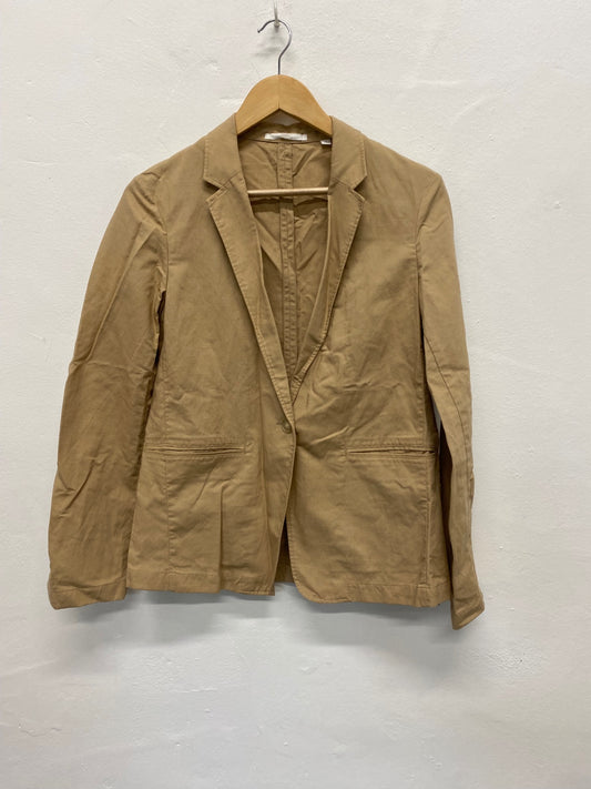 Fabulous Uniqlo linen oversized Blazer UK S Beige Classic KB001