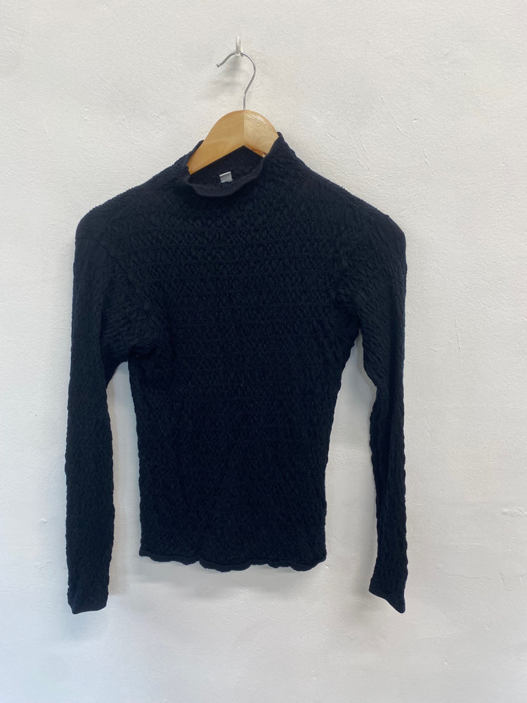 Fabulous Uniqlo Long sleeve top UK S Black KB001