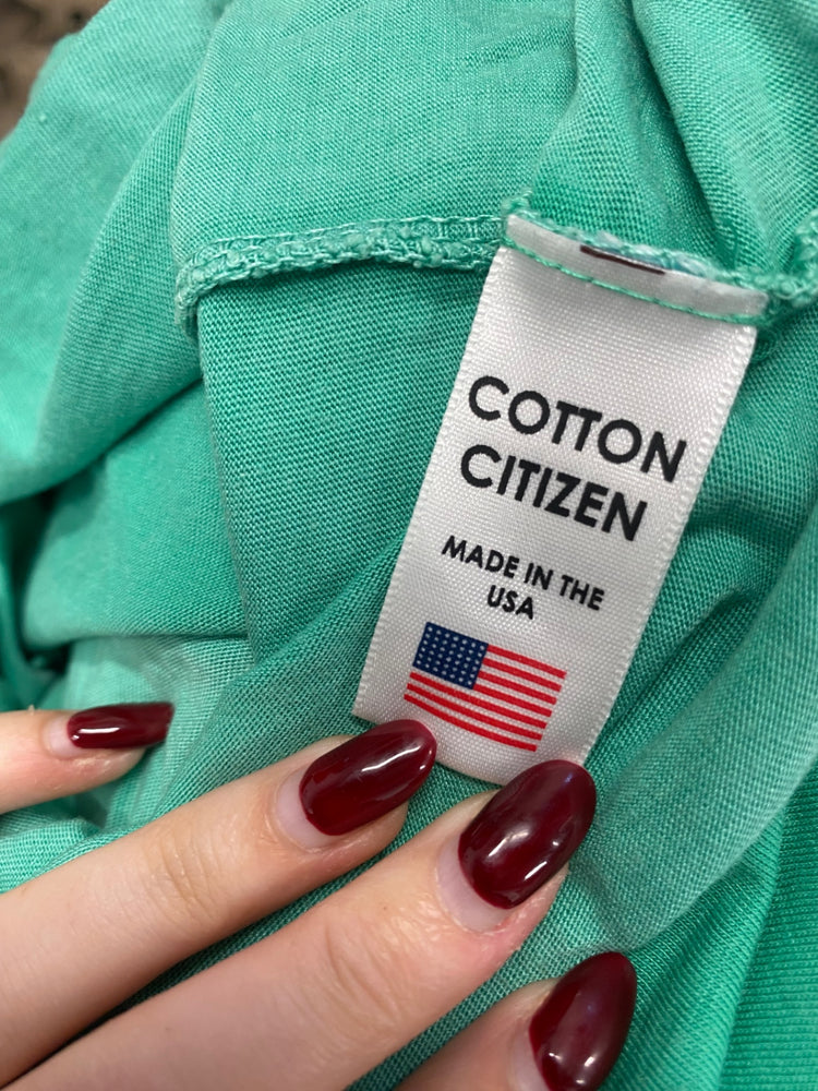 Fabulous COTTON CITIZEN T-Shirt UK S Green KB001