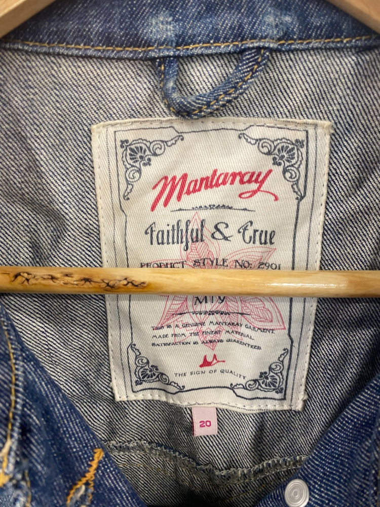 Fabulous Mantaray Blue Denim Jacket UK20 LK006
