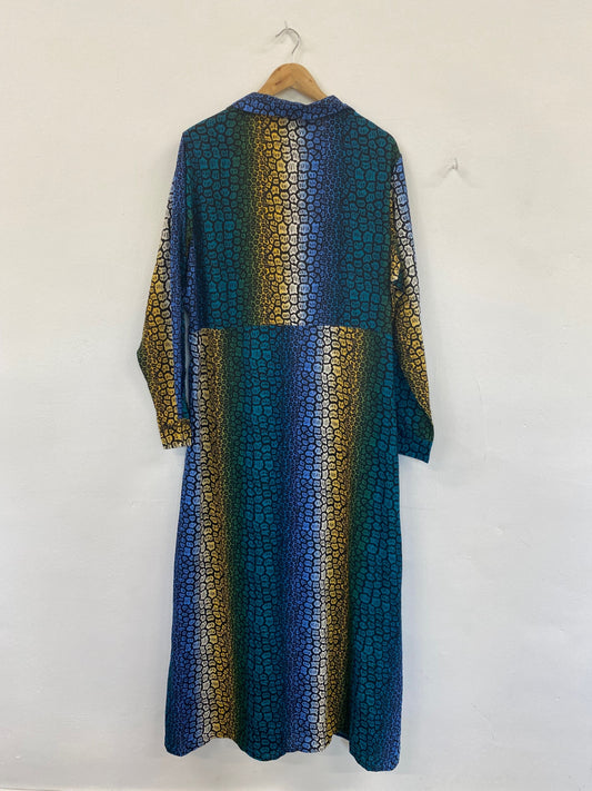 Fabulous AX Paris Multicolour Artsy Maxi Shirt Dress UK22 LK006