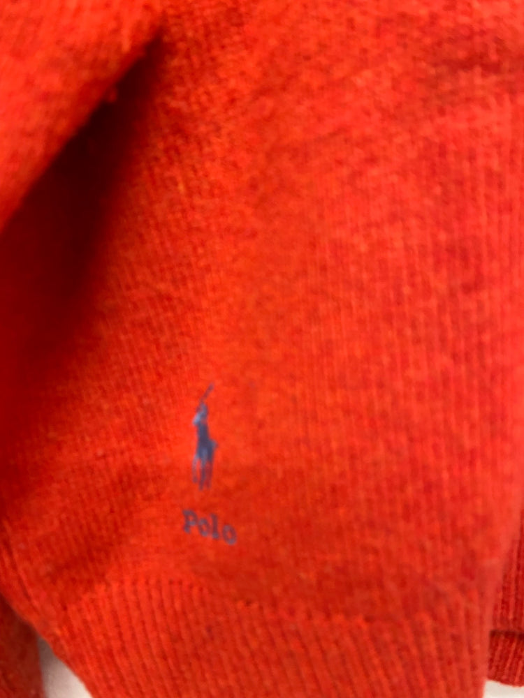 Fabulous Polo Ralph Lauren burnt orange cropped Sweater UK L BS001