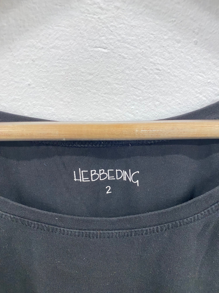 Stylish Hebbeding Black Long sleeve top UK16-18 BS001