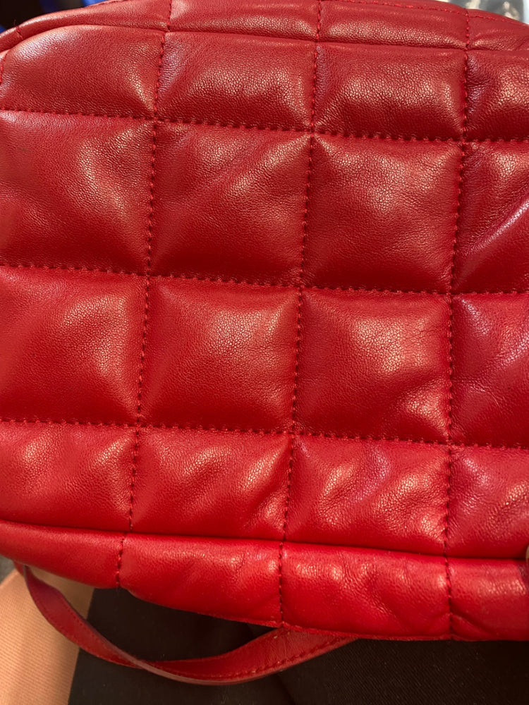 Fabulous Bimba y Lola red leather quilted Shoulder Bag One Size Red BS001