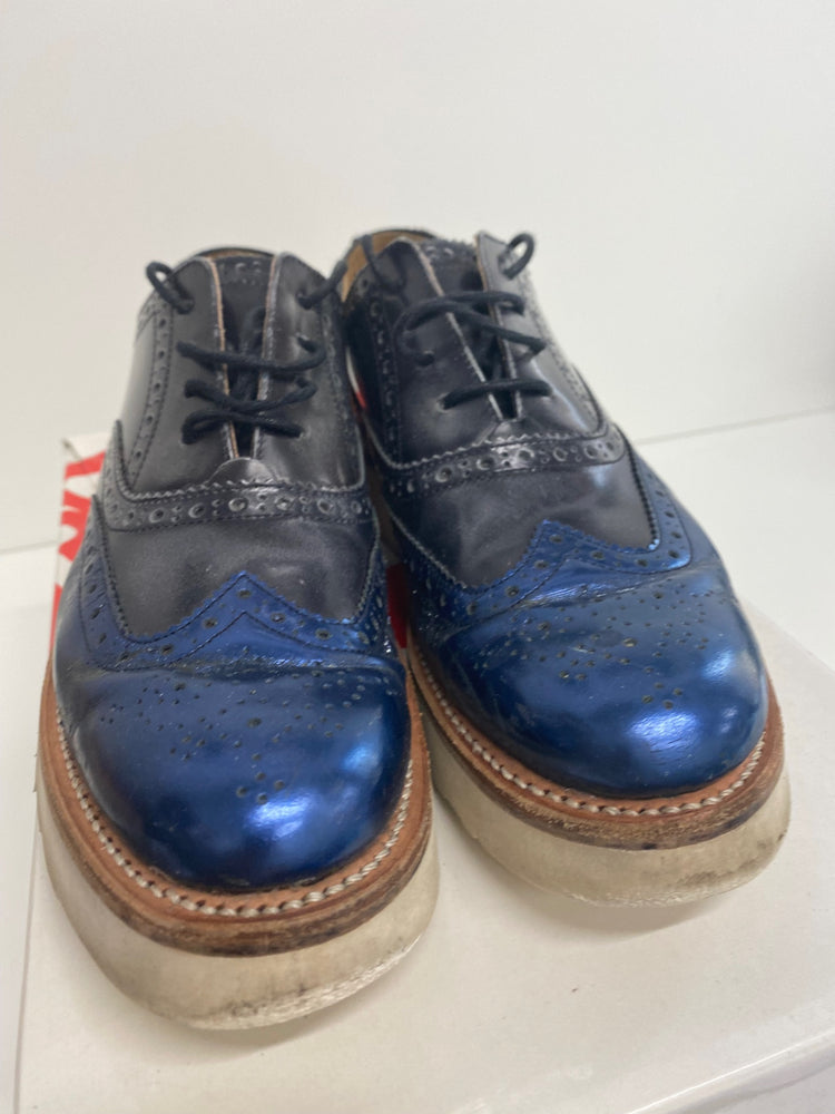 Fabulous Grenson Martha shoes UK5 Black & blue BS001