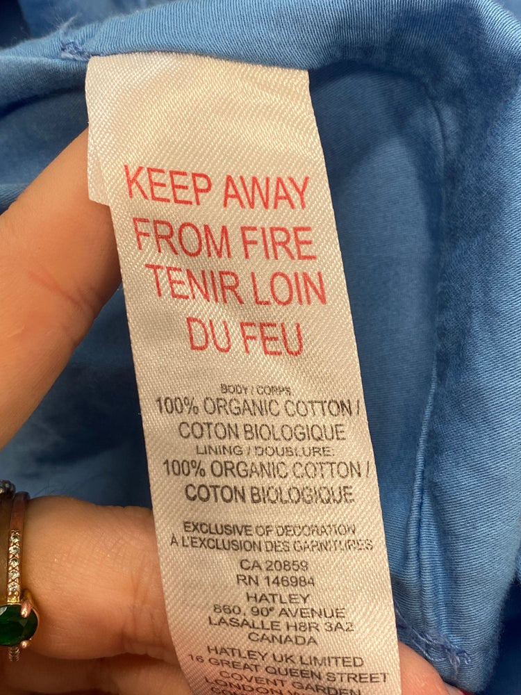 Fabulous Hatley Dress UK L Blue broderie maxi summer GM143