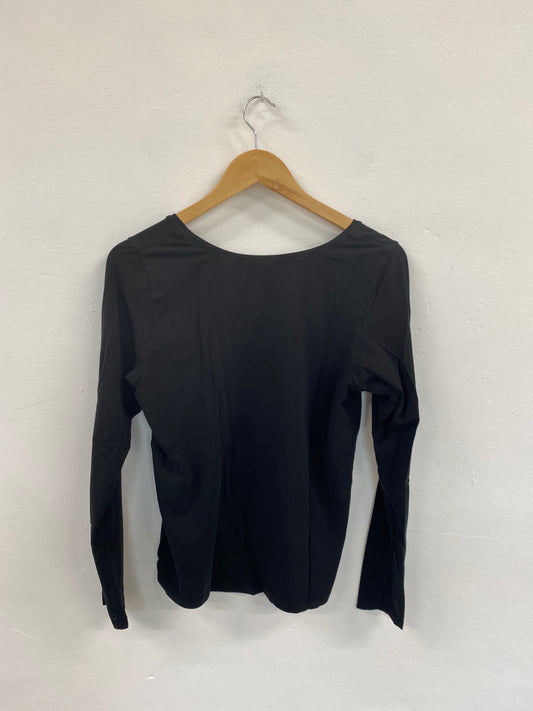 Stylish Hebbeding Black Long sleeve top UK16-18 BS001