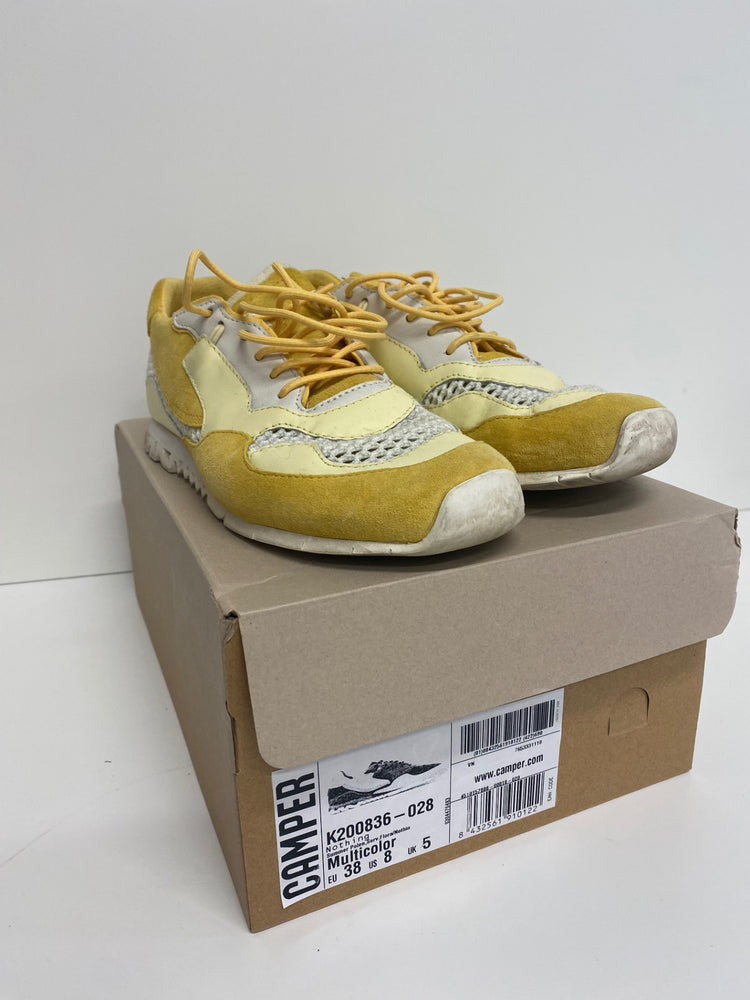 Fabulous Camper Nothing Polen Sneakers Uk5 Yellow & White Rare BS001