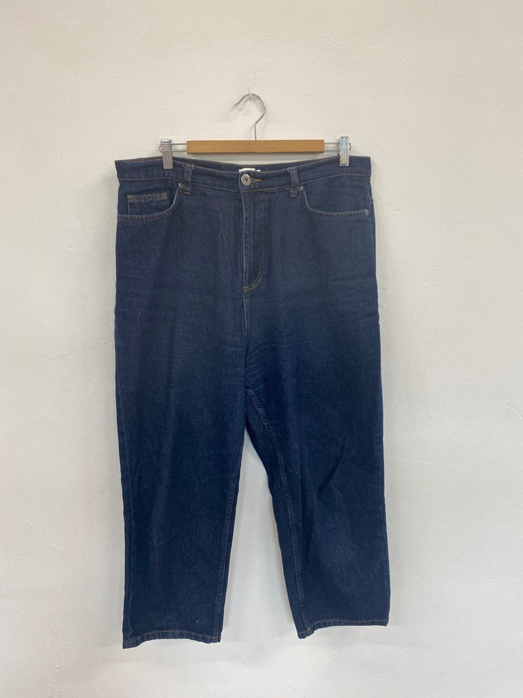 Fabulous Kin Navy Wide Leg Jeans UK14 BS001